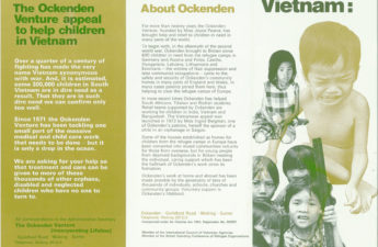 Leaflet for Vietnam appeal